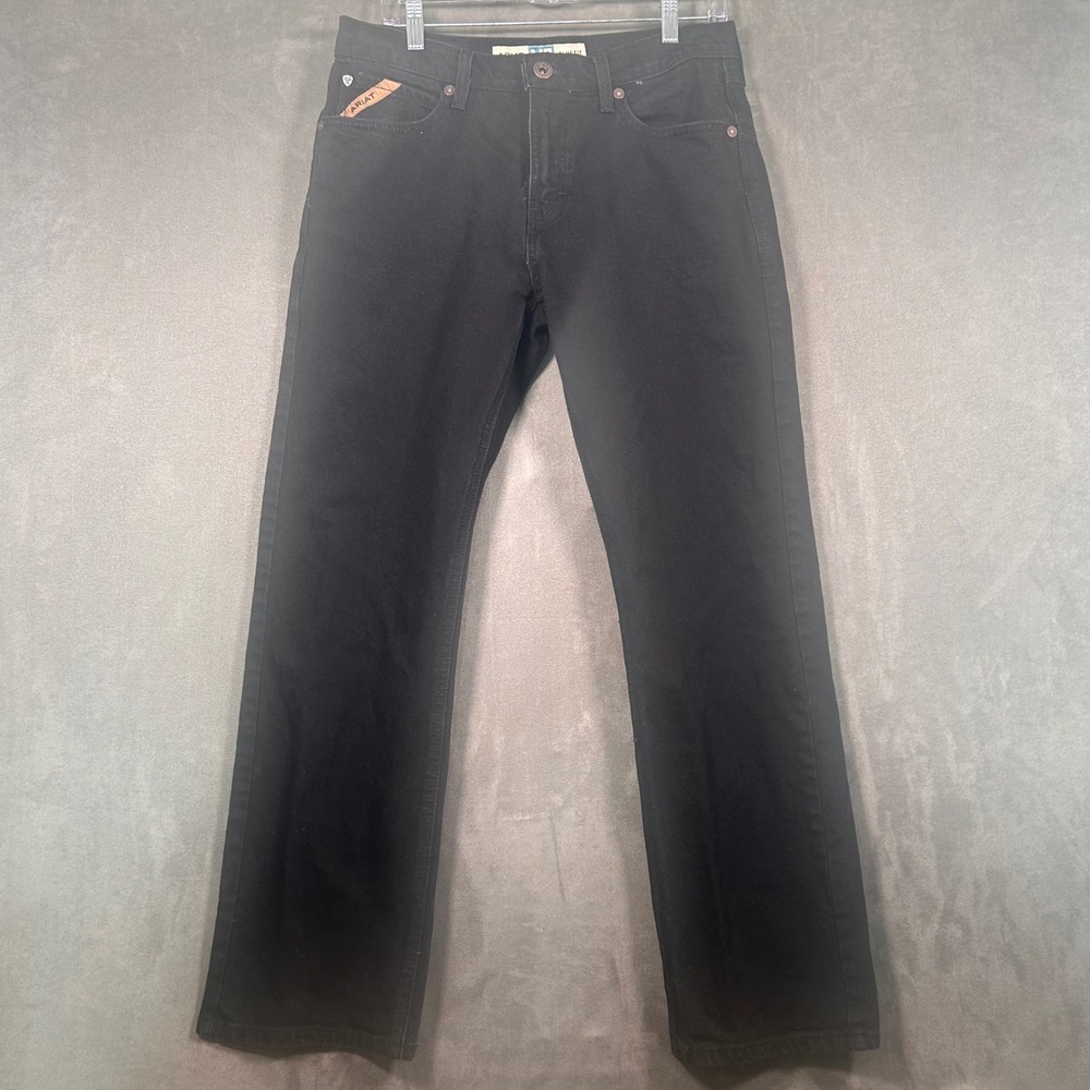 Ariat M7 Slim Fit Jeans Mens 32x30 Black Straight Leg Western Denim Pants
